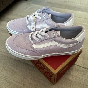 Vans Pastel Sparkly Purple and White Sneakers Brooklyn Ls